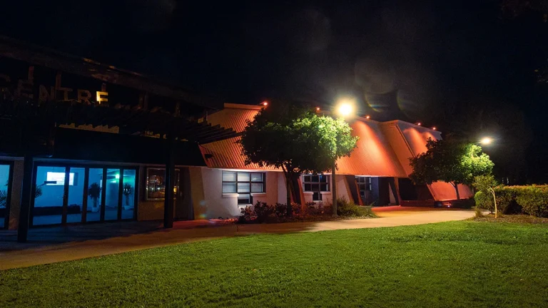 Decorative lighting at Coolum Civic Centre